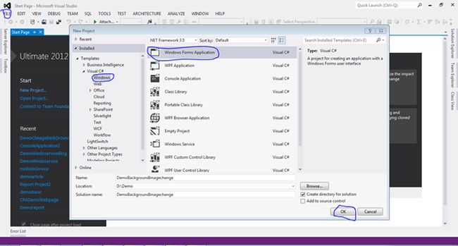 windows form application